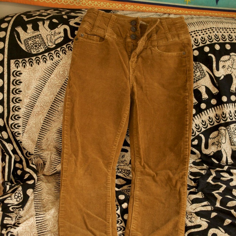 Brown HighRise Corduroy Pants